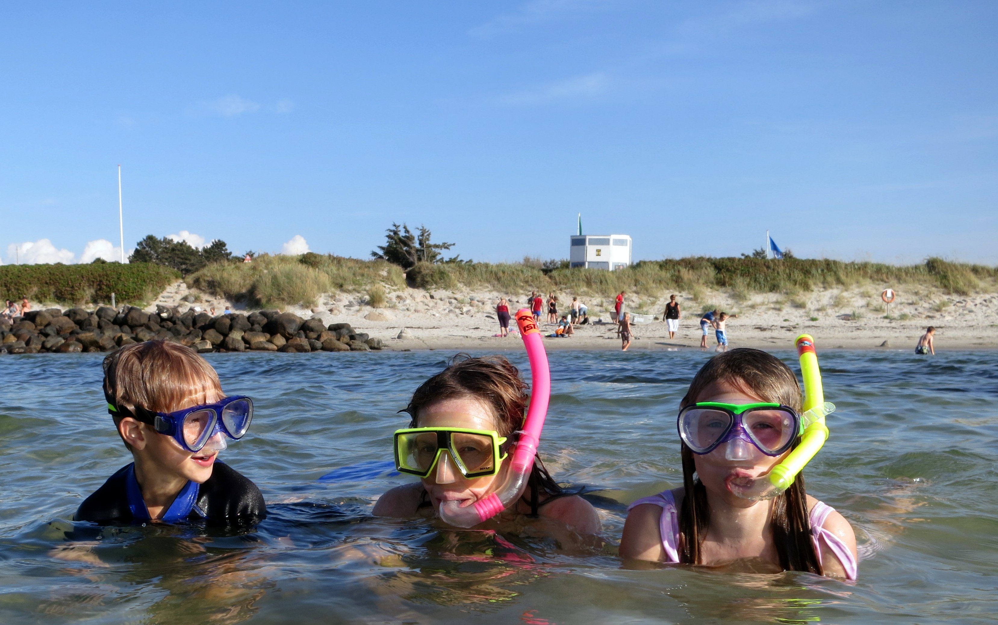 snorkling med børn